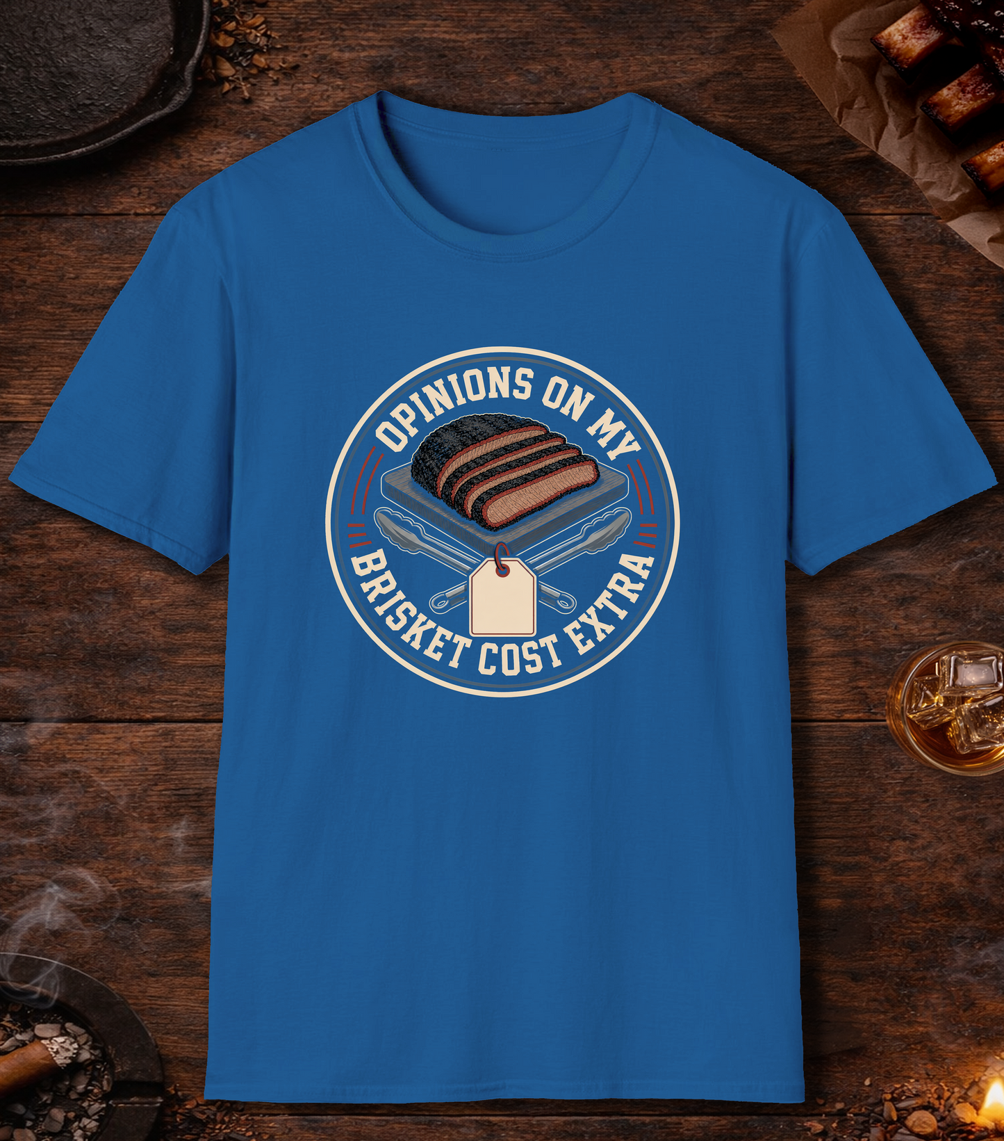 Opinions Cost Extra T-Shirt - Royal