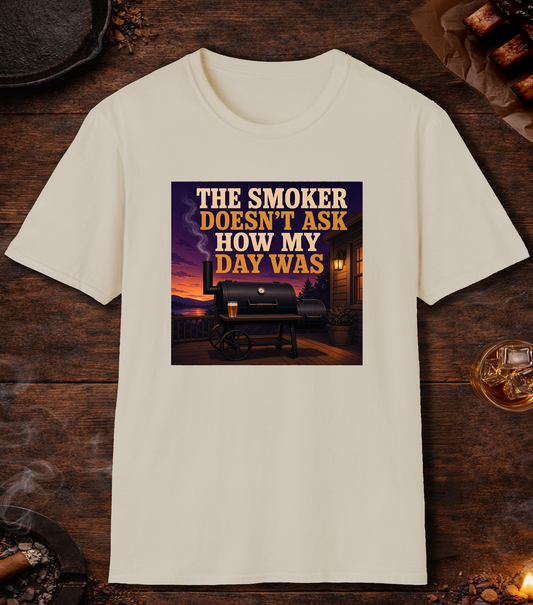 Doesn't Ask About My Day T-Shirt - Sand