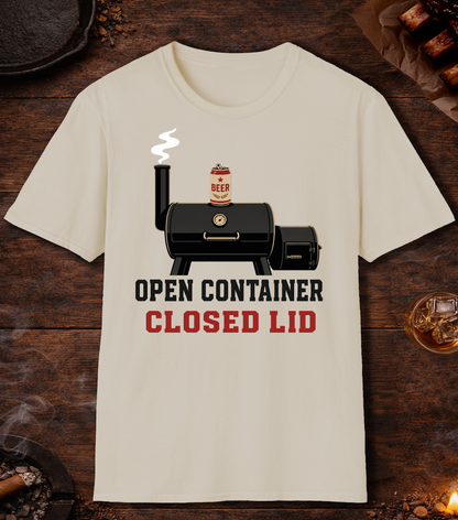 Open Container Closed Lid - Sand