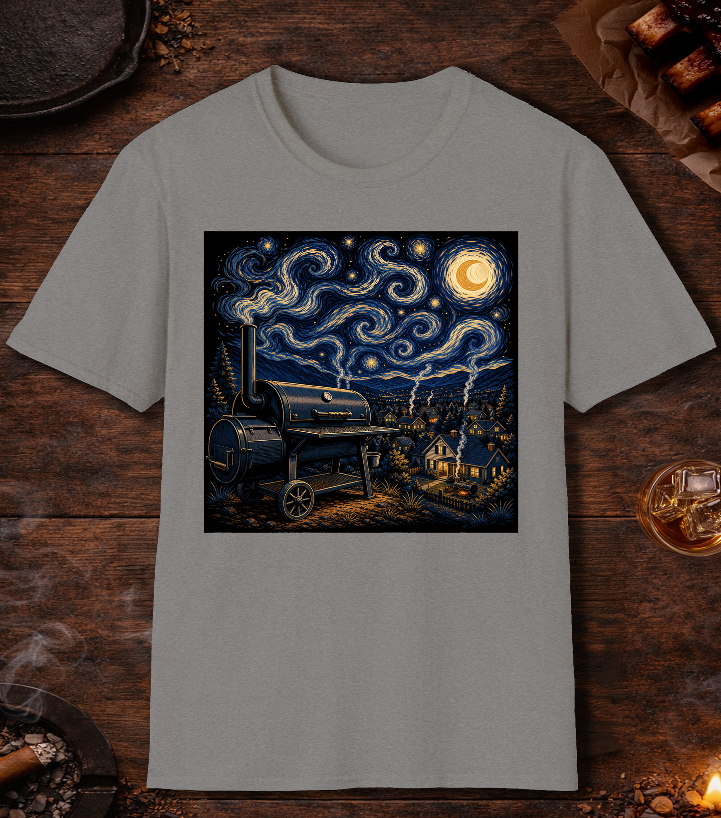 Smokey Night T-Shirt - Sport Grey