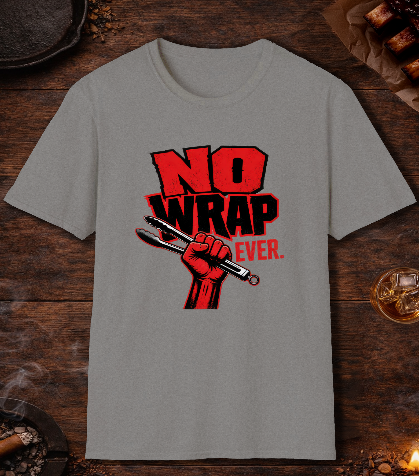 No Wrap Ever T-Shirt - Sport Grey