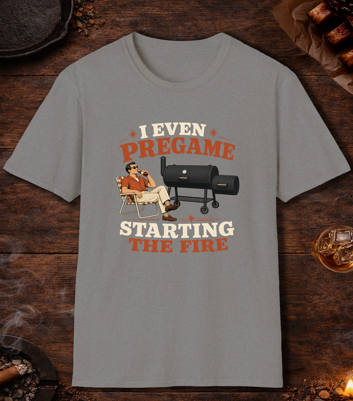 I Even Pregame Starting The Fire - Sport Grey
