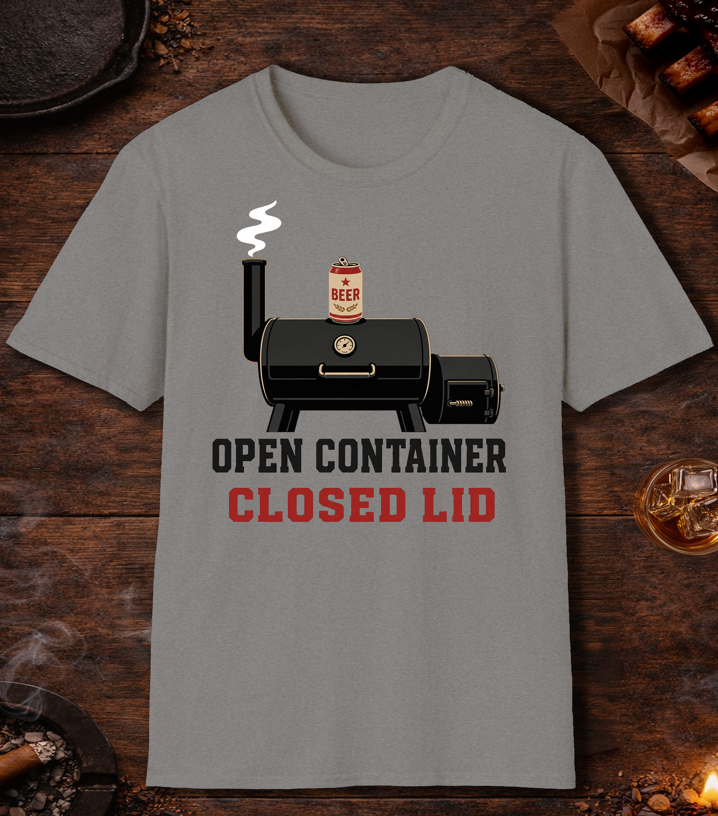 Open Container Closed Lid - Sport Grey