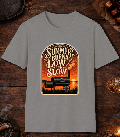 Summer Burns Low Slow T-Shirt - Sport Grey