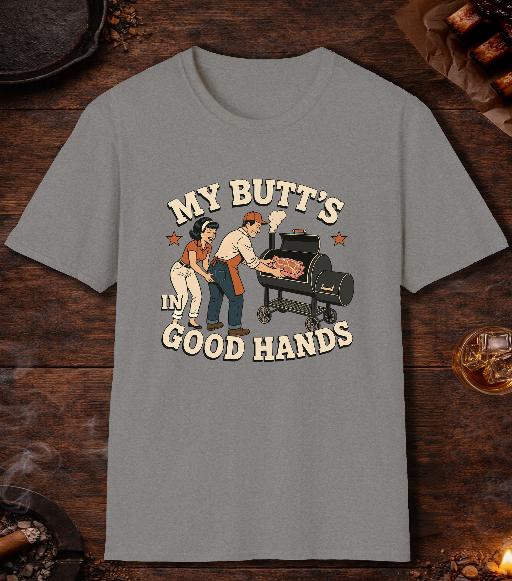 My Butt's In Good Hands - Sport Grey
