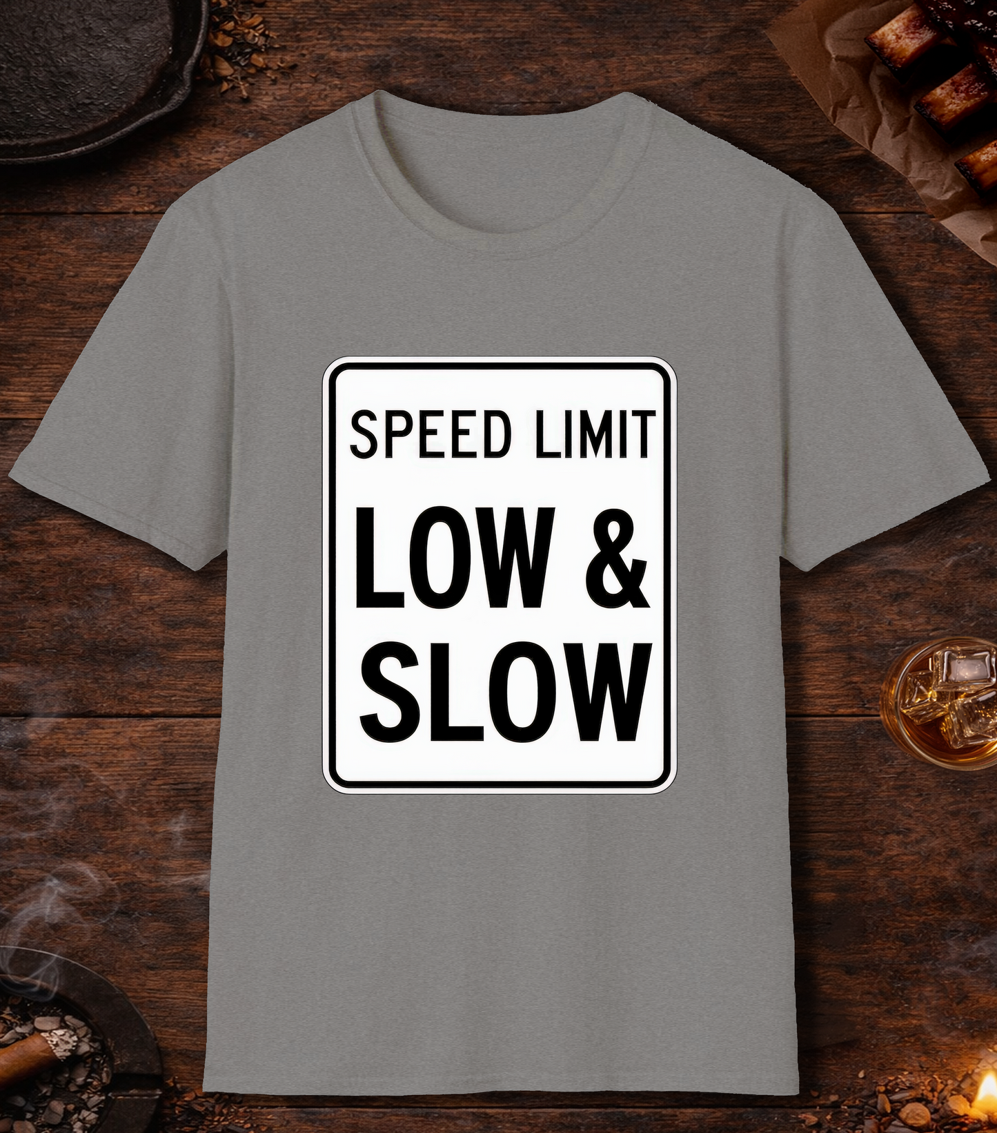 Speed Limit Low Slow T-Shirt - Sport Grey
