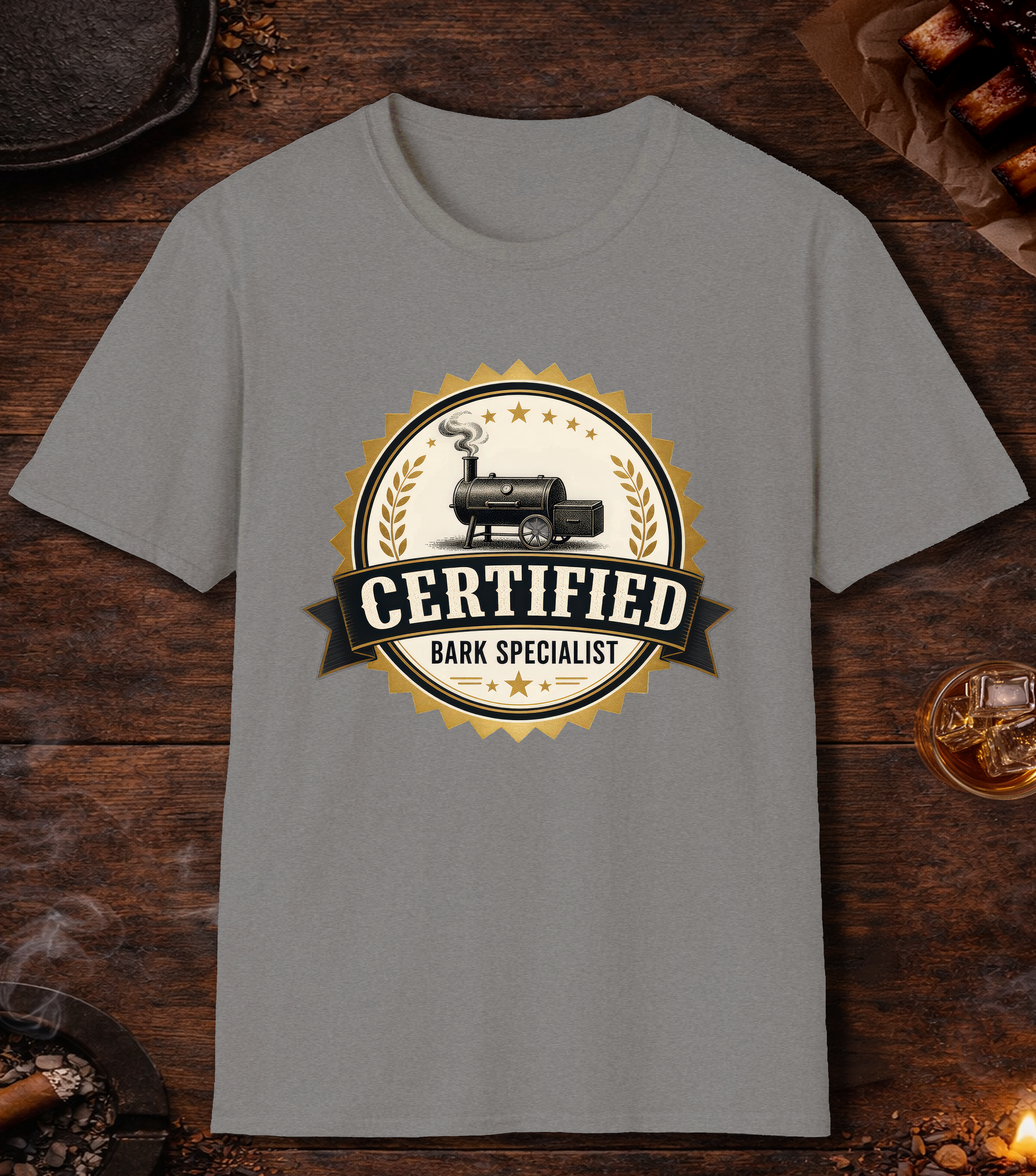 Certified Bark Specialist T-Shirt - Sport Grey