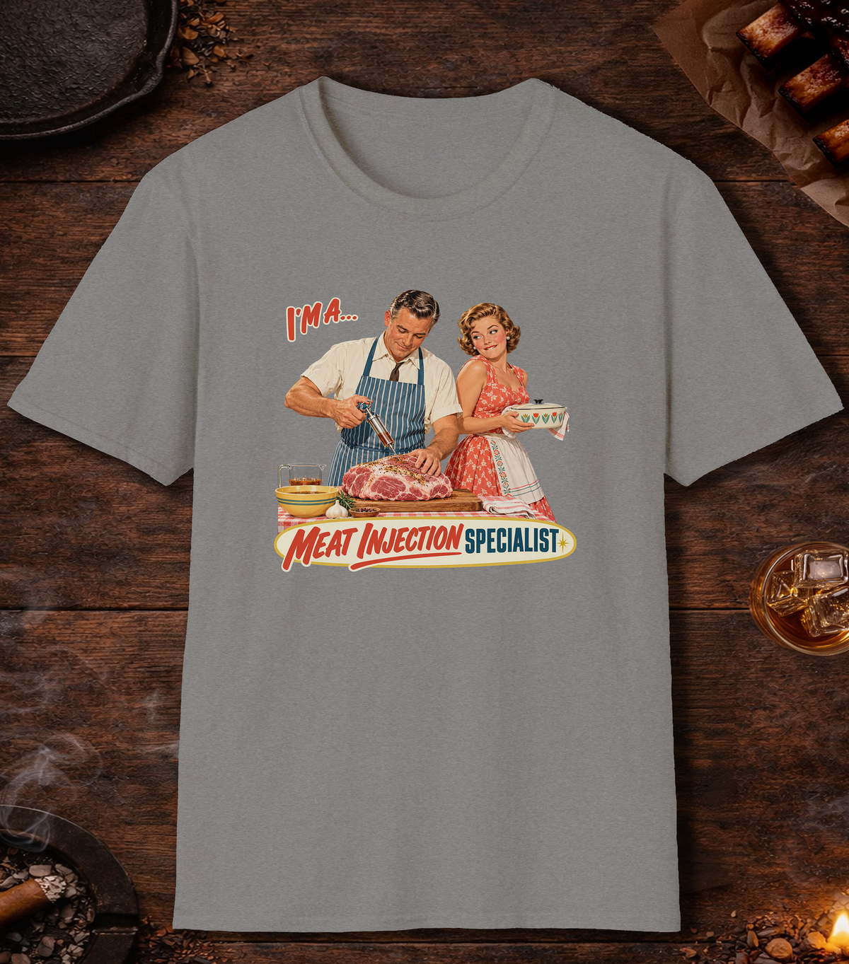 Meat Injection T-Shirt - Sport Grey