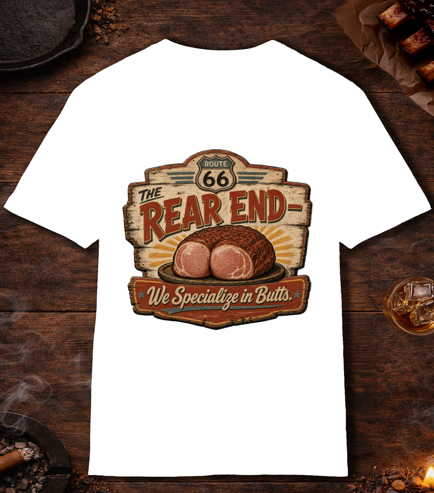 The Rear End T-Shirt - White