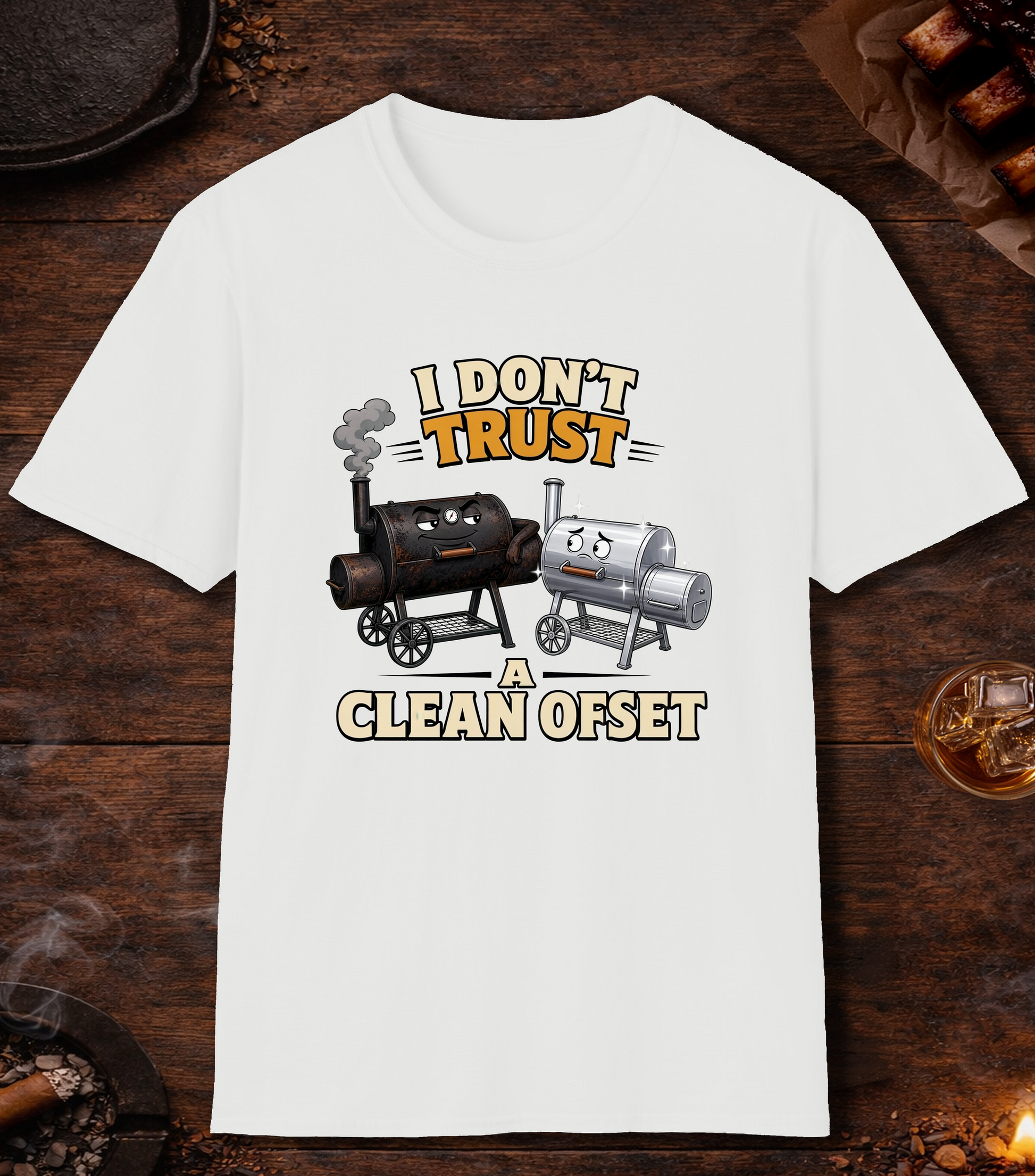 Don't Trust a Clean Offset T-Shirt - White