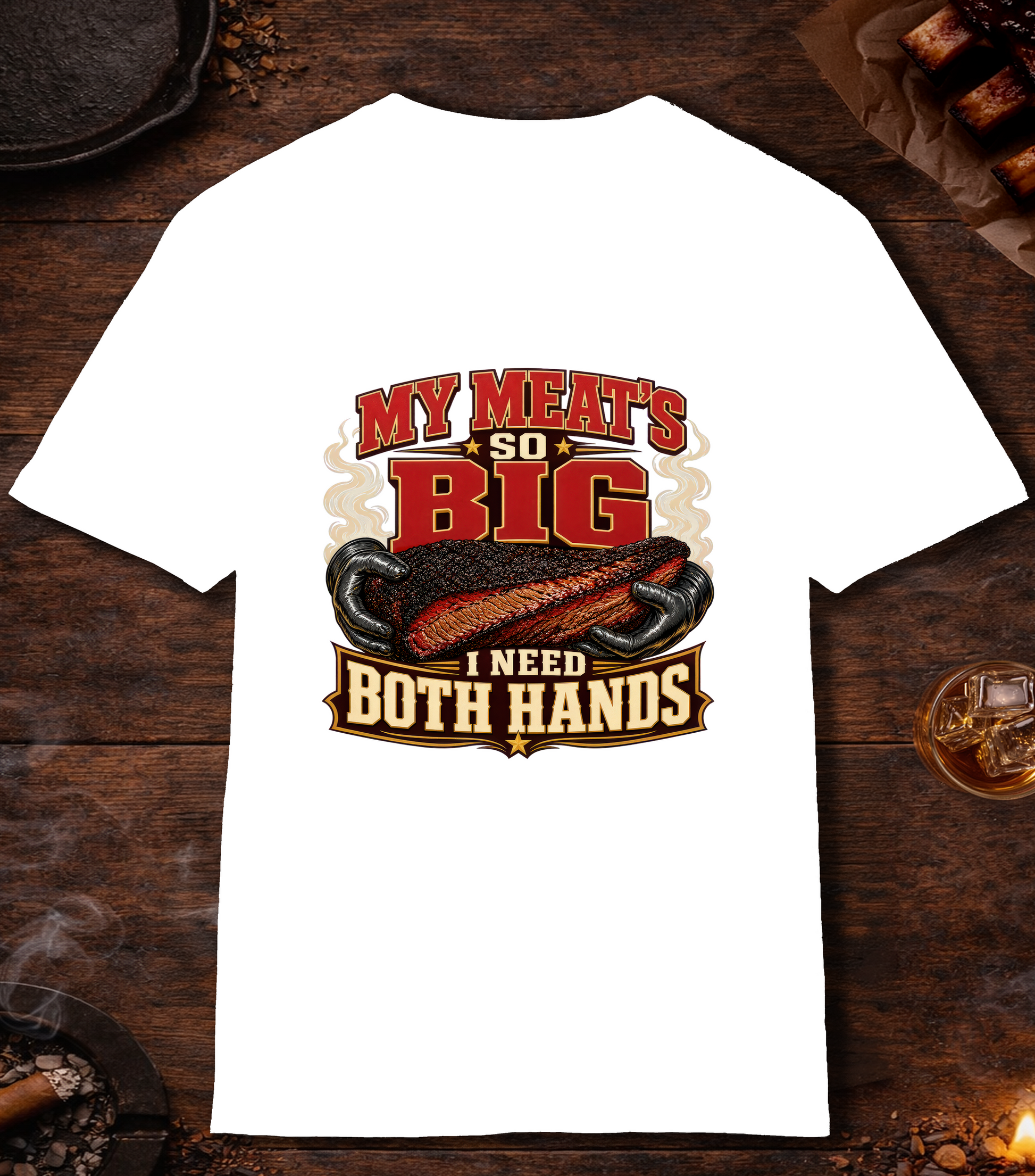 Meats So Big T-Shirt - White