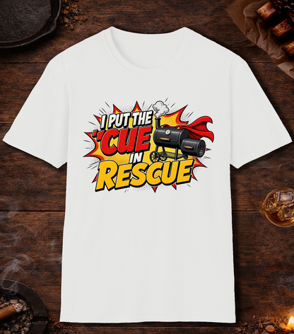 Cue in Rescue T-Shirt - White
