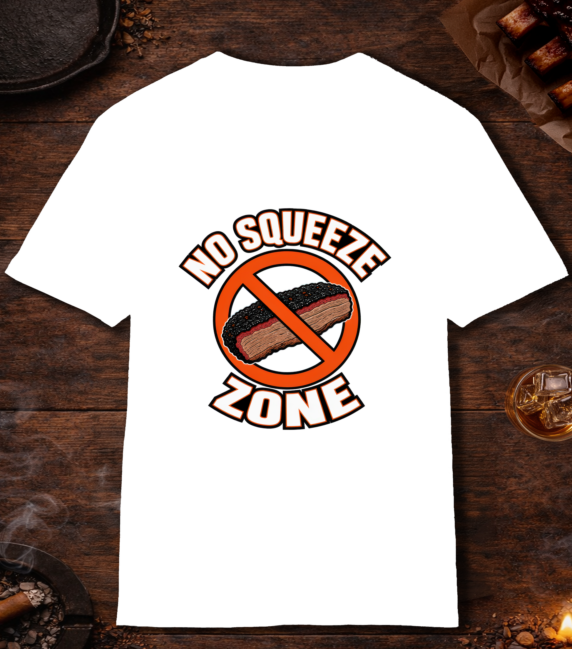 No Squeeze Zone T-Shirt - White