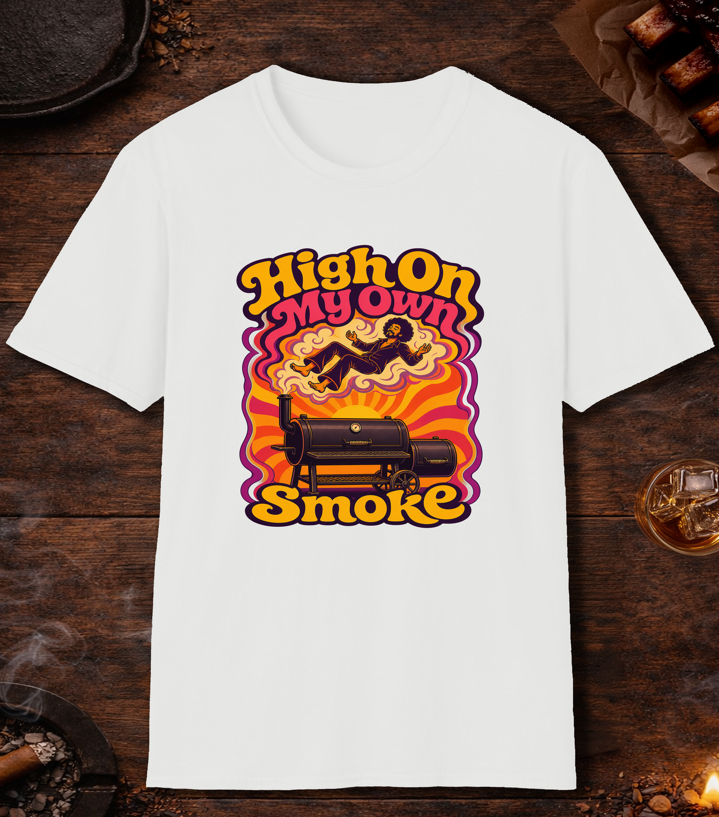 High On My Own Smoke - White