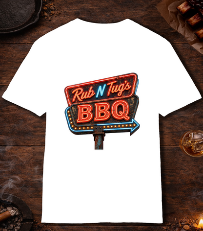 Rub N Tugs BBQ T-Shirt - White
