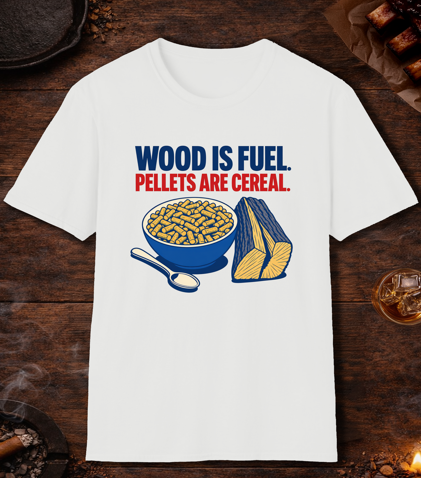 Pellets Are Cereal T-Shirt - White