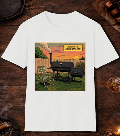 Smoker Came First T-Shirt - White