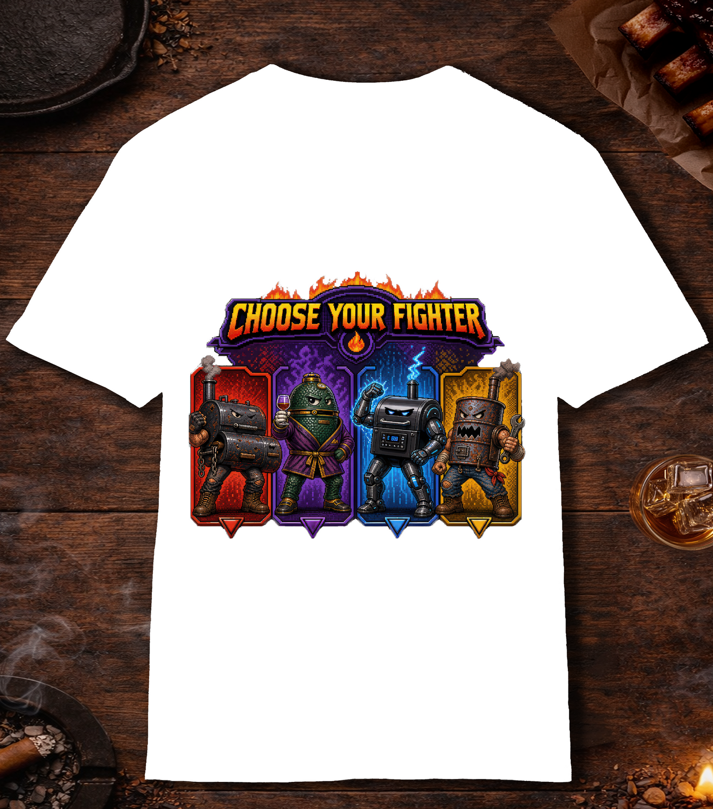 Choose Your Fighter T-Shirt - White