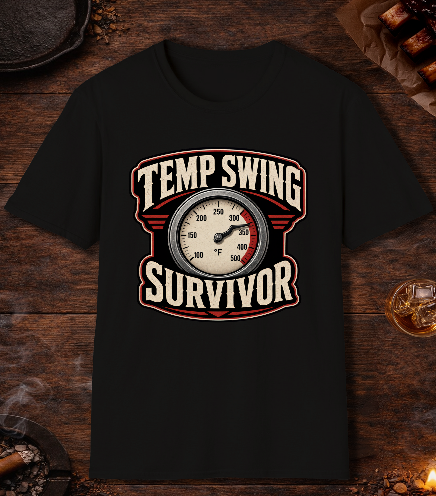 Temp Swing Survivor T-Shirt - Black