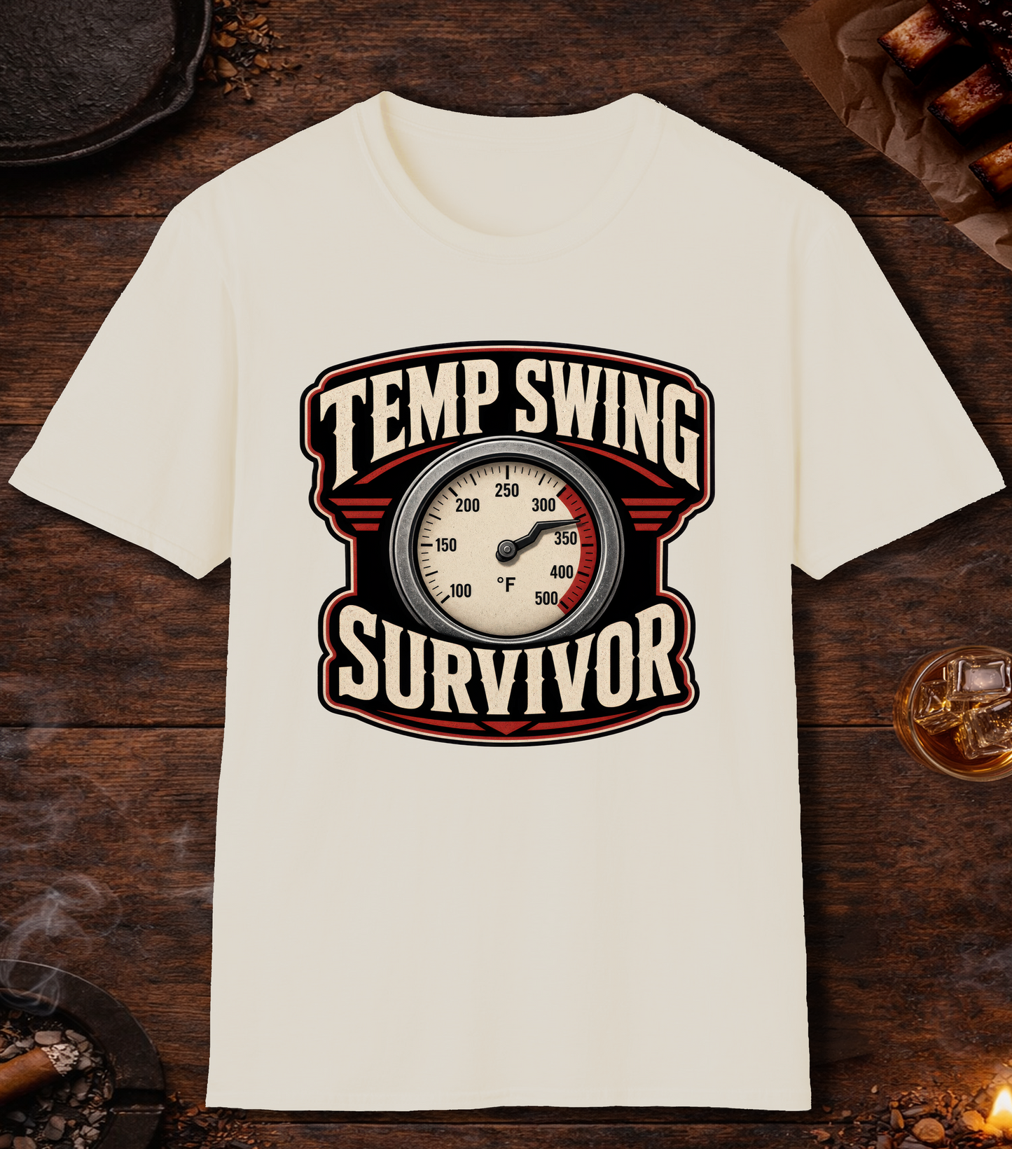 Temp Swing Survivor T-Shirt - Natural