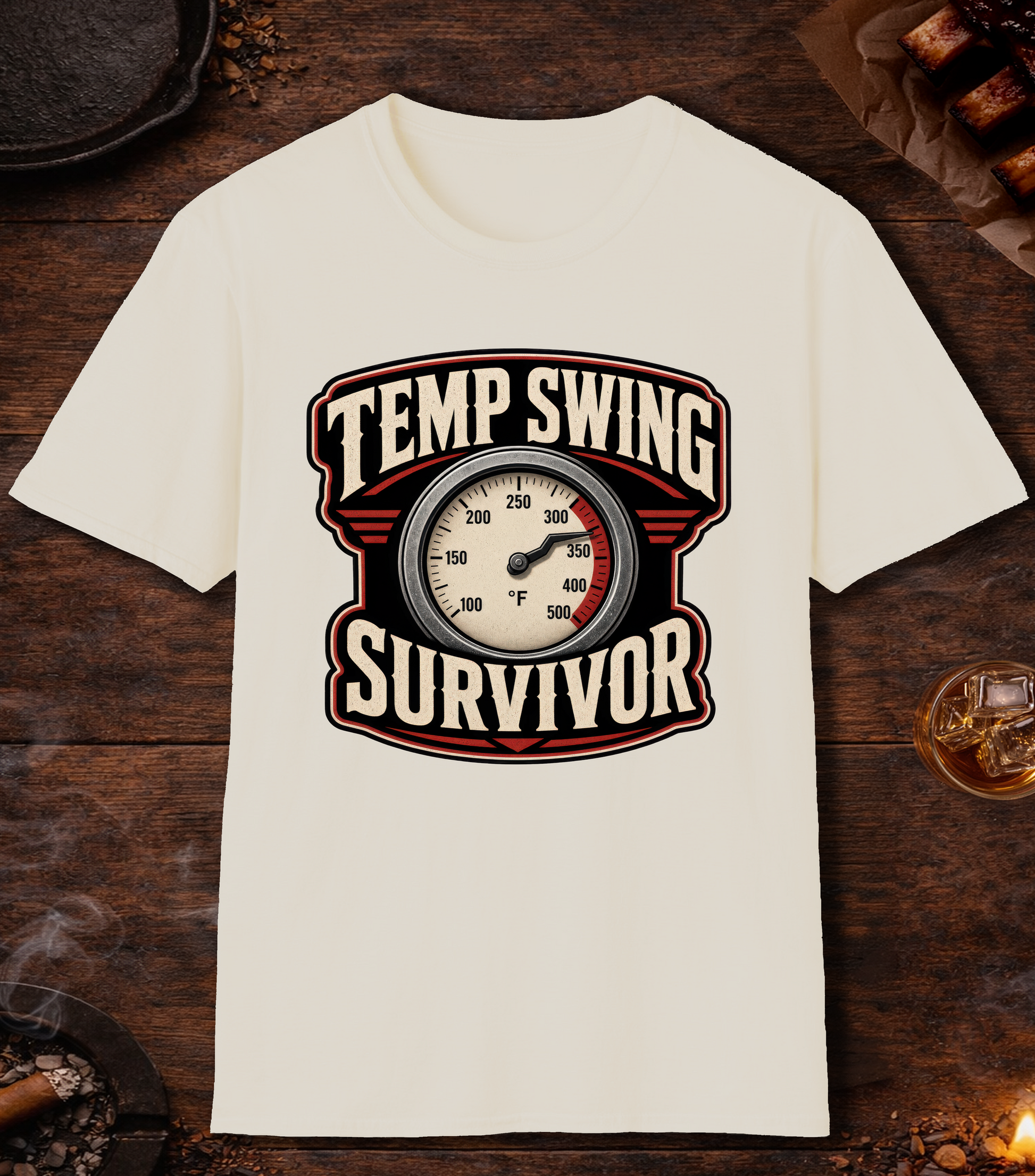 Temp Swing Survivor T-Shirt - Natural
