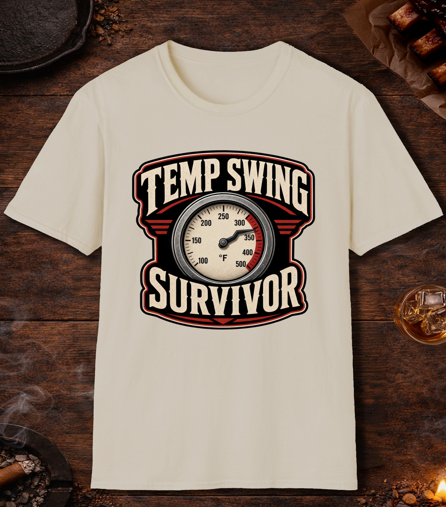 Temp Swing Survivor T-Shirt - Sand