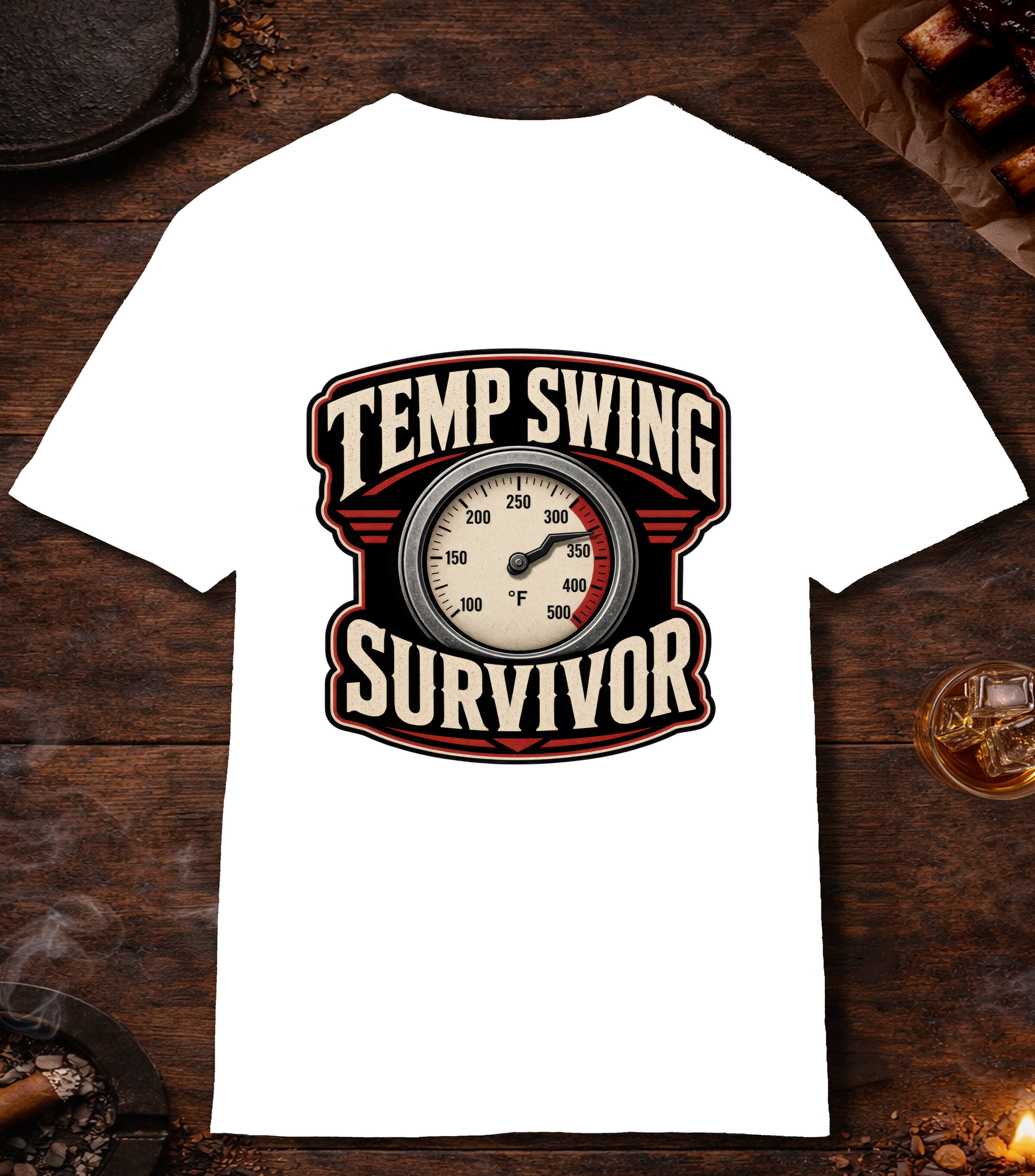 Temp Swing Survivor T-Shirt - White