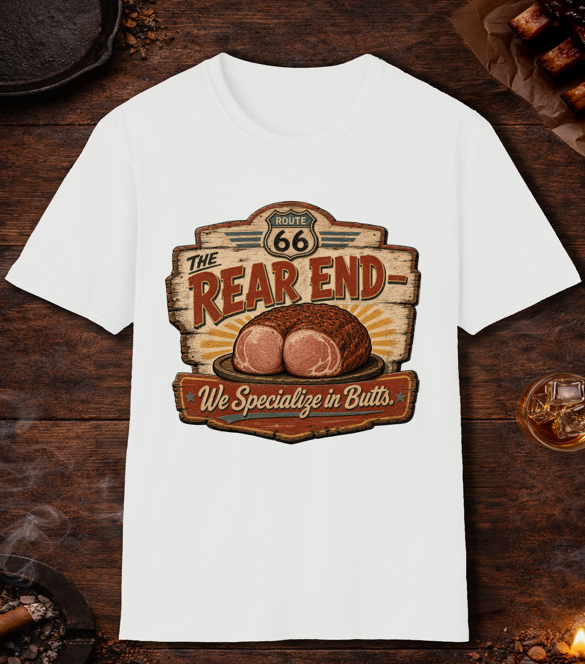 The Rear End T-Shirt - White