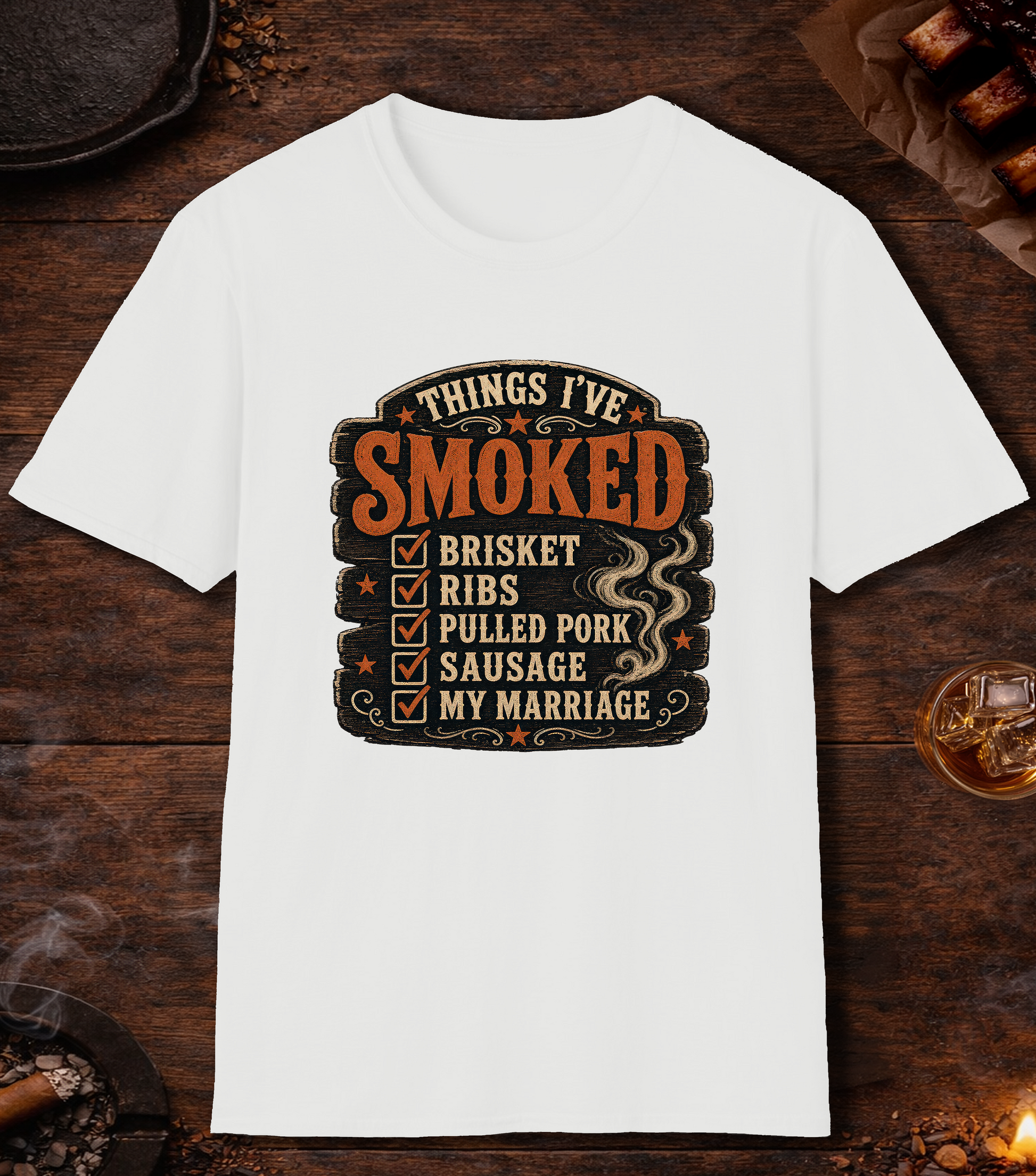 Things I've Smoked Marriage T-Shirt - White