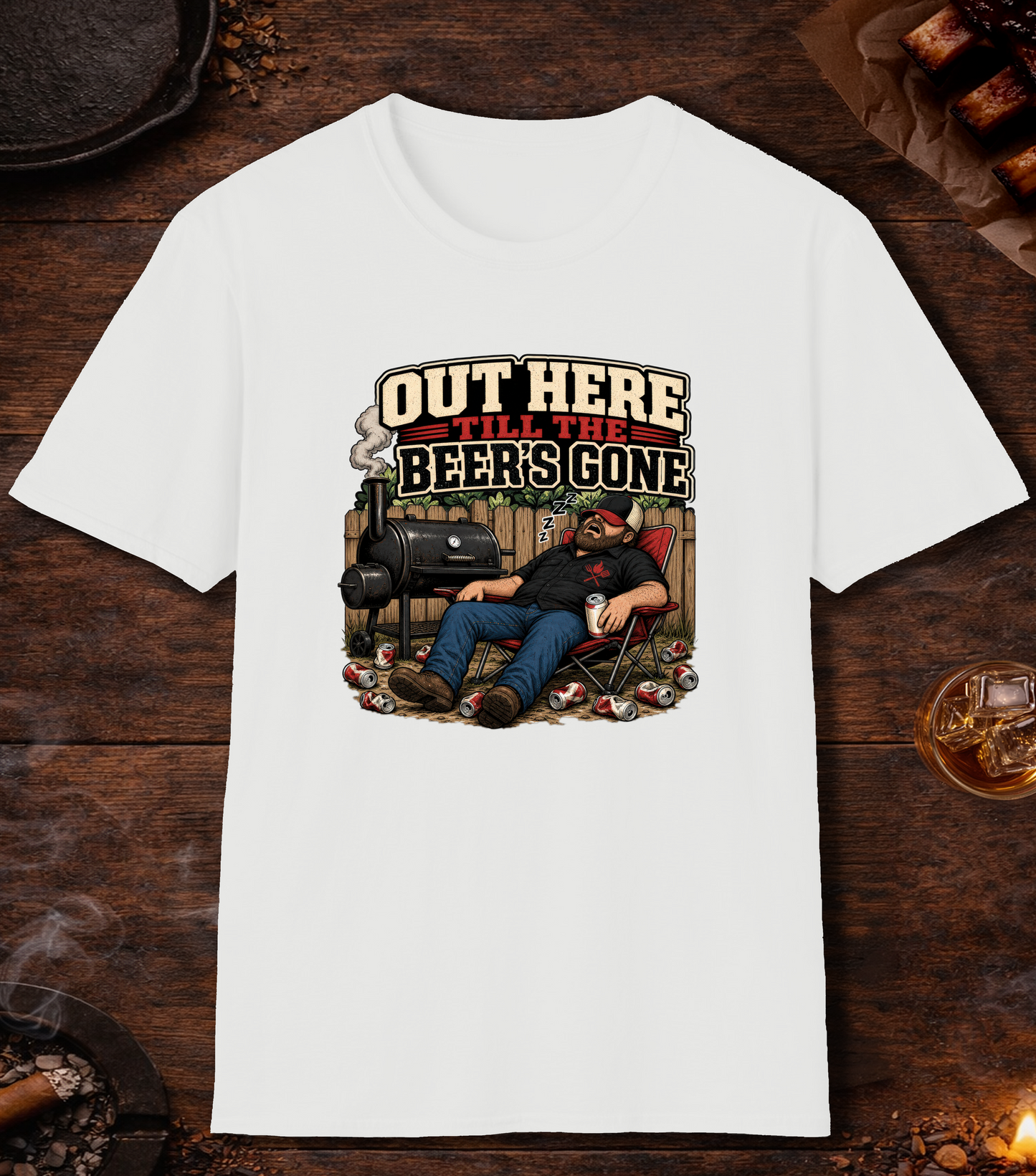 Till the Beer's Gone T-Shirt - White