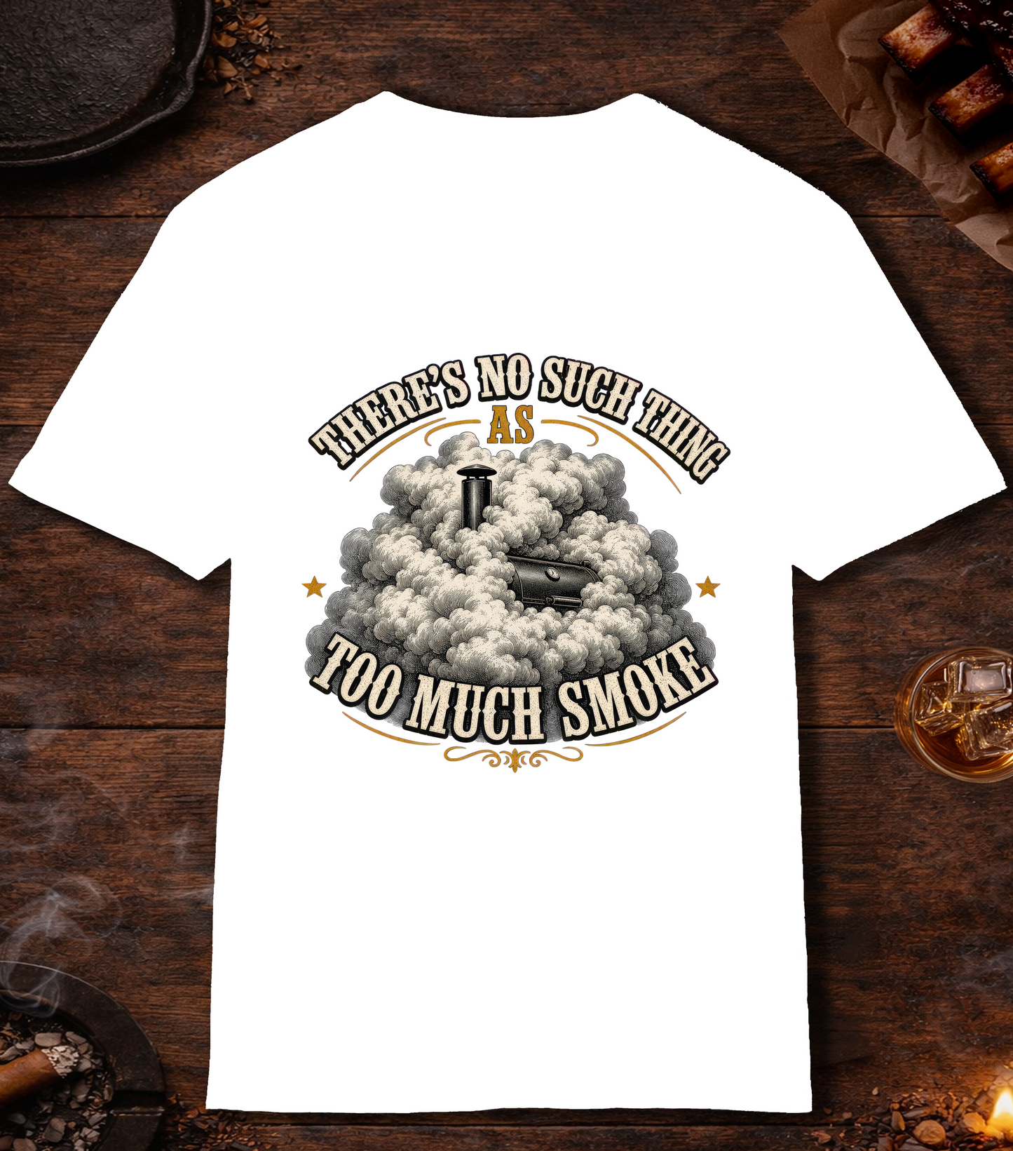 Too Much Smoke T-Shirt - White