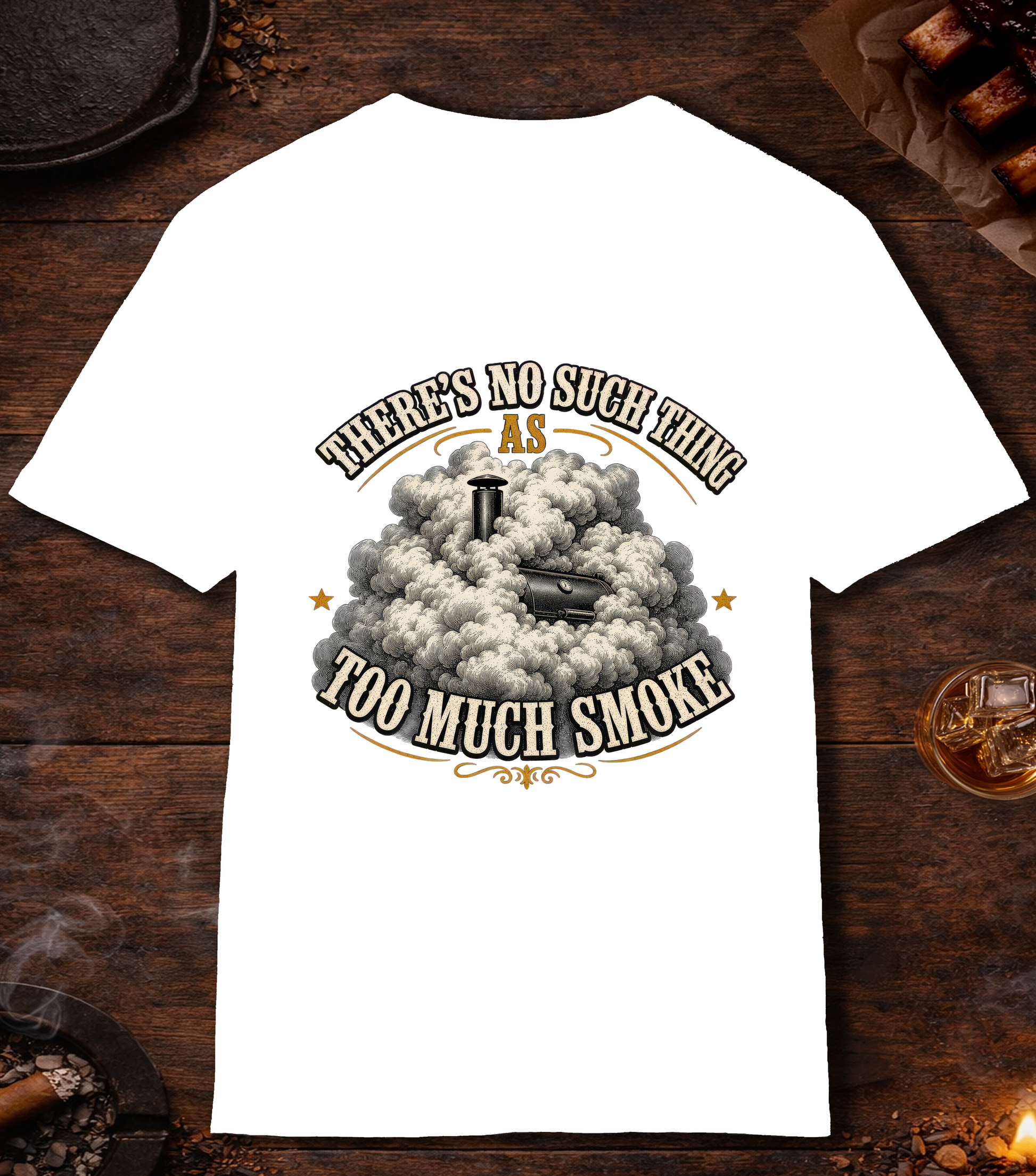 Too Much Smoke T-Shirt - White