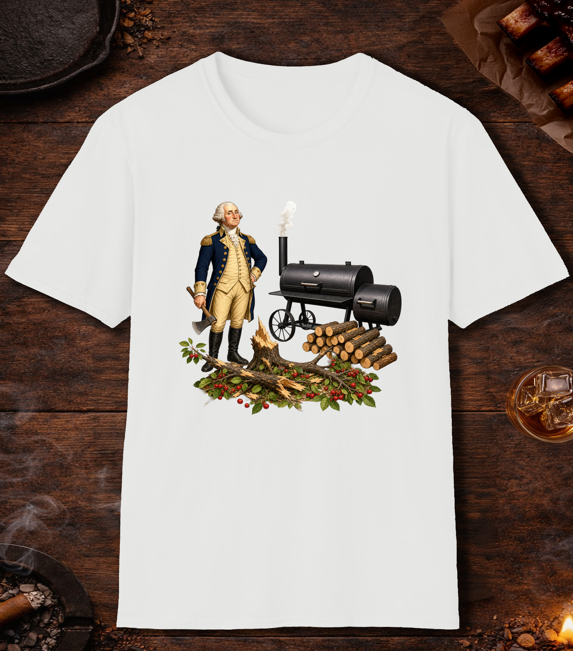 Washington Cherry Wood T-Shirt - White
