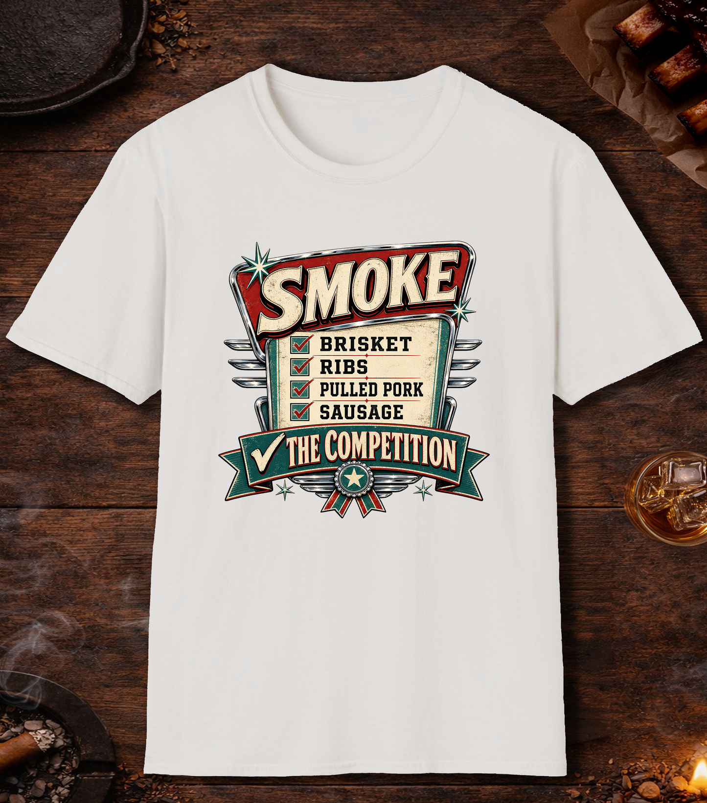 Smoke The Competition T-Shirt - White