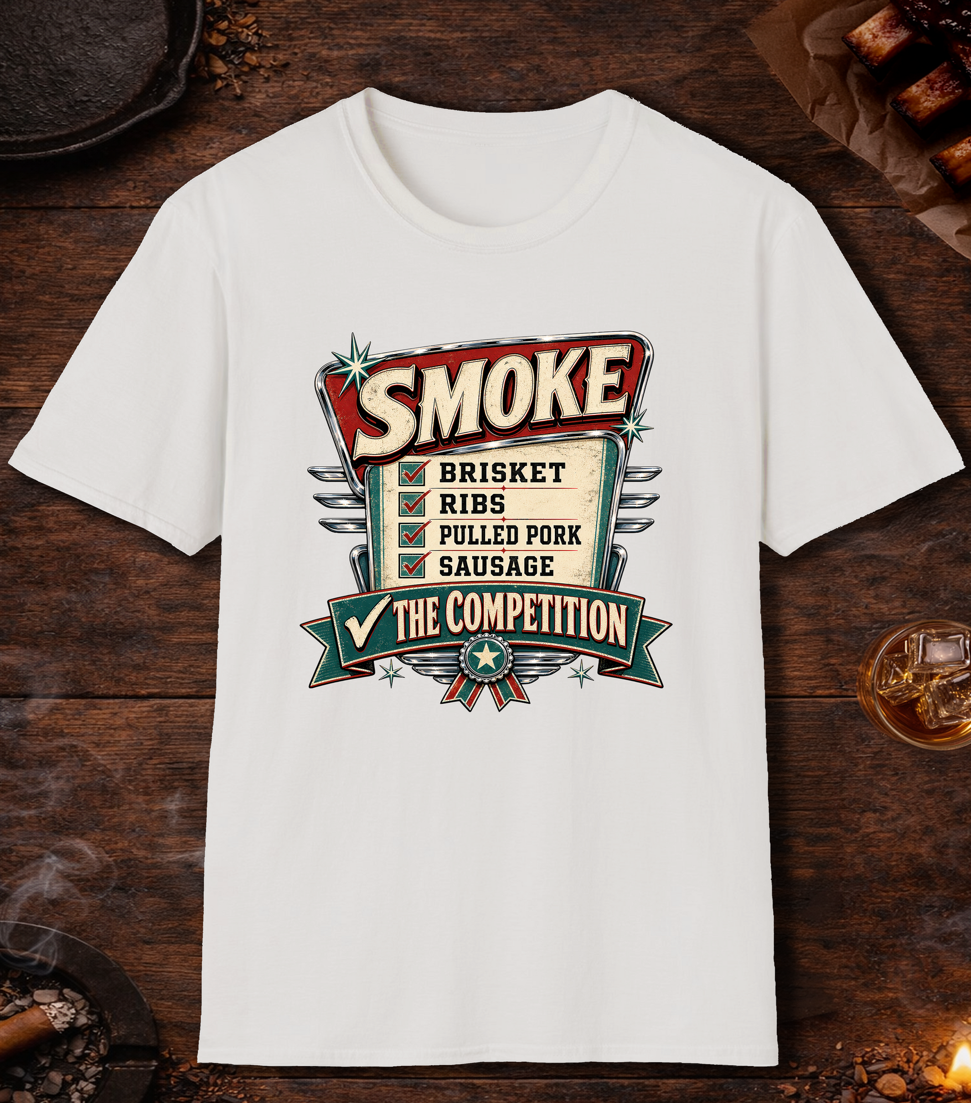 Smoke The Competition T-Shirt - White