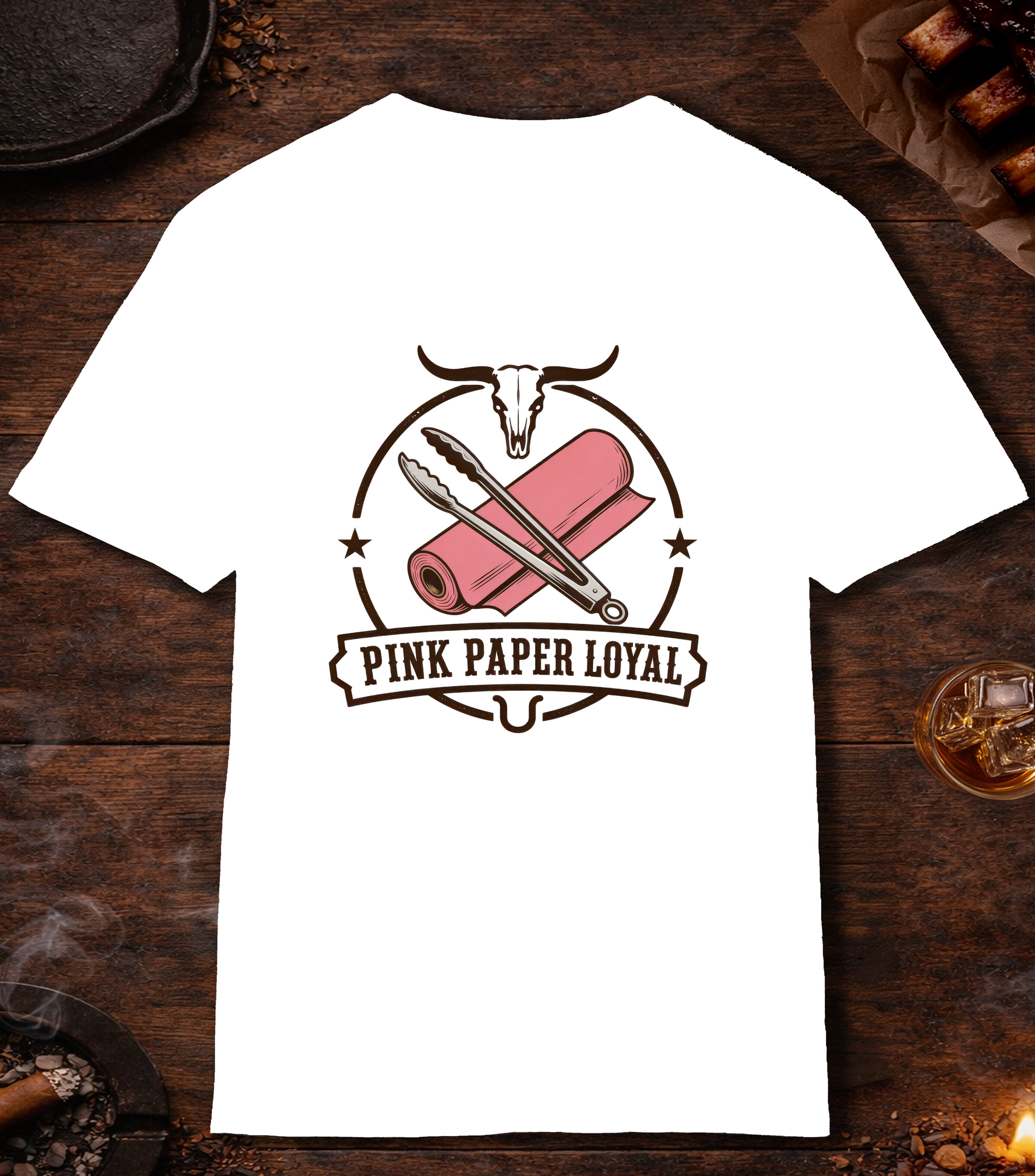 Pink Paper Loyal T-Shirt - White