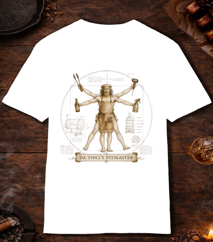 Da Vinci's Pitmaster T-Shirt - White