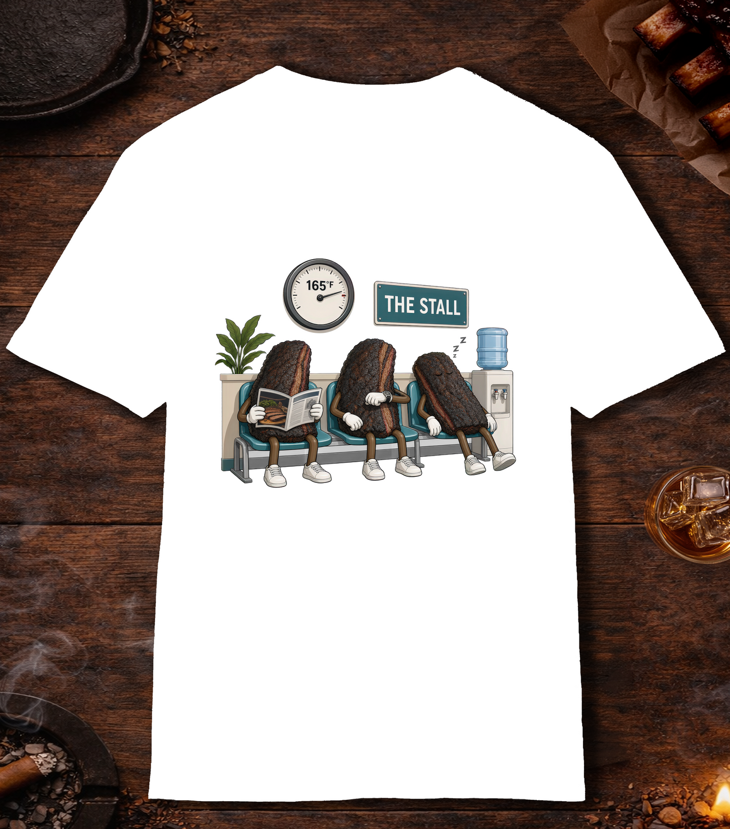 Stall Waiting Room T-Shirt - White