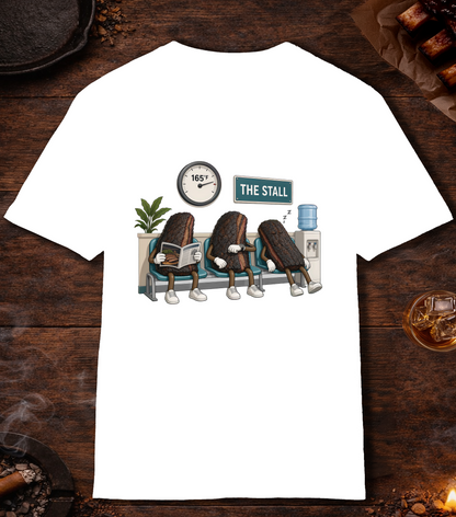 Stall Waiting Room T-Shirt - White