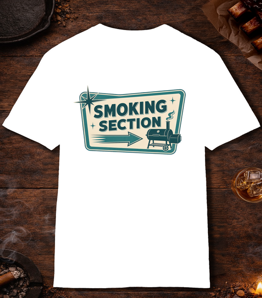 Smoking Section T-Shirt - White