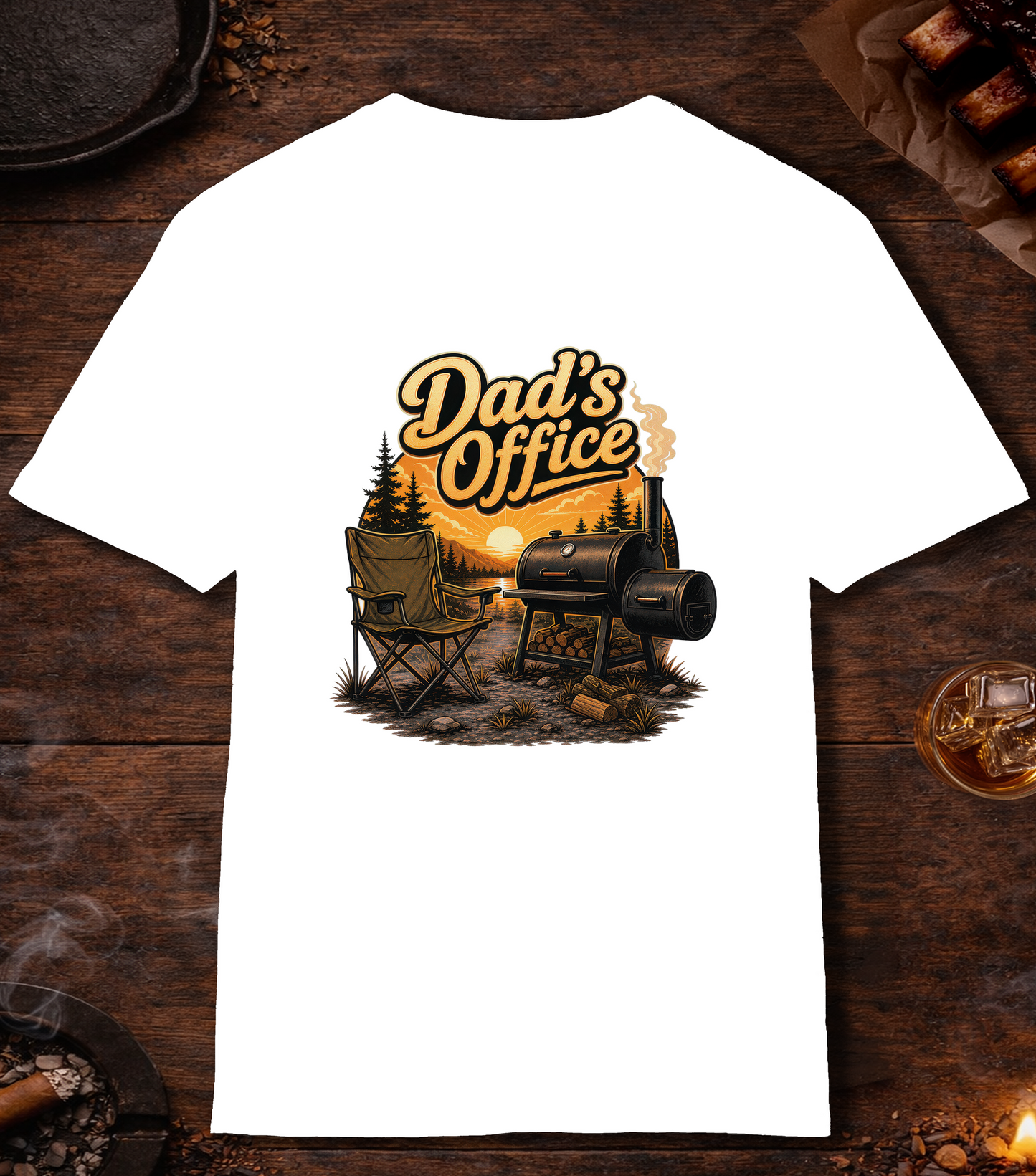 Dad's Office T-Shirt - White