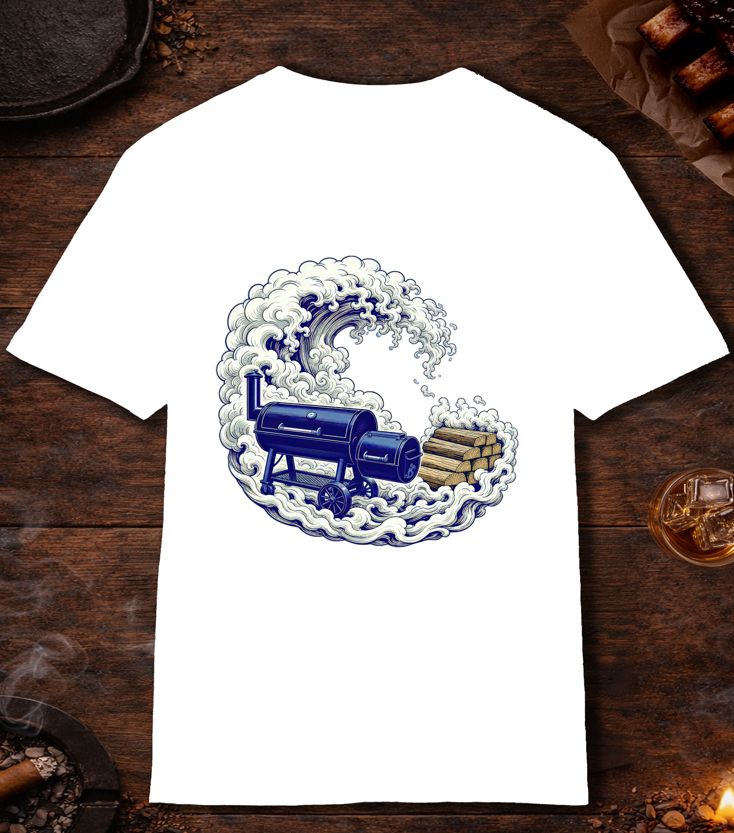 Smoke Wave T-Shirt - White