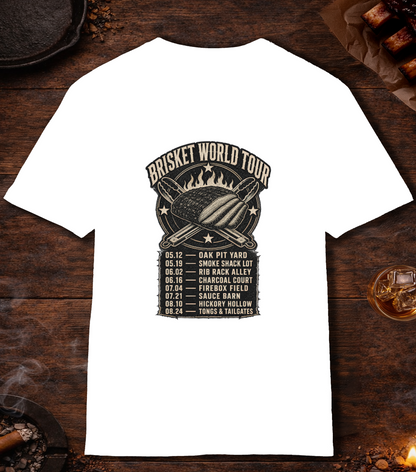 Brisket World Tour T-Shirt - White