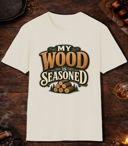 Wood Is Seasoned T-Shirt - Natural