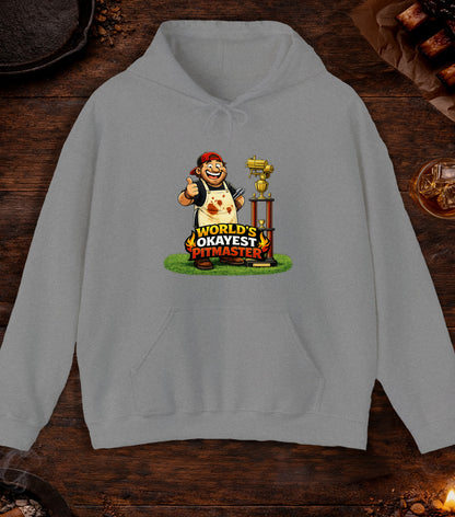 Worlds Okayest Pitmaster Hoodie - Sport Grey